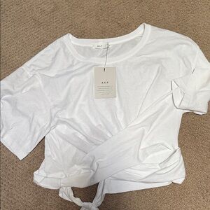 A.L.C. Classic White Short Sleeve Tee